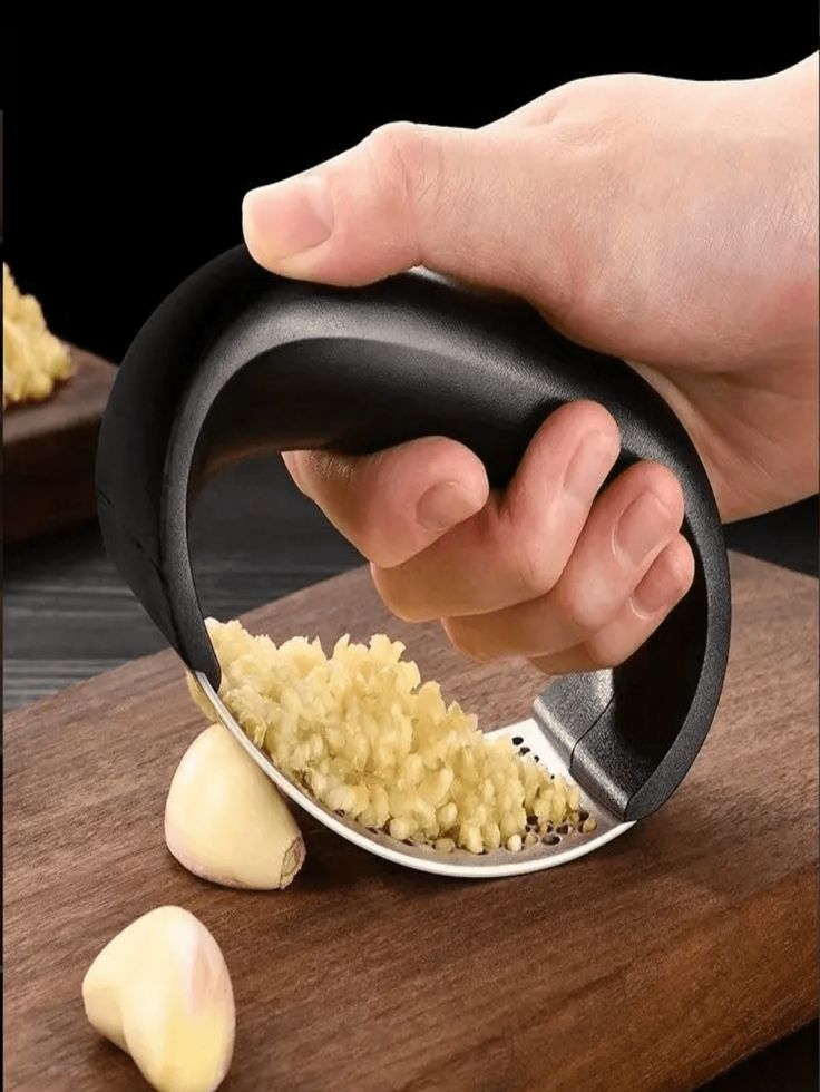 Stainless Steel Garlic Press Crusher